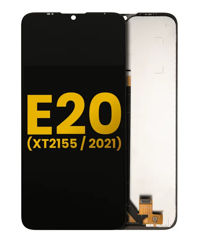 Écran LCD sans châssis pour Motorola Moto E20 (XT2155 / 2021) (reconditionné, noir)