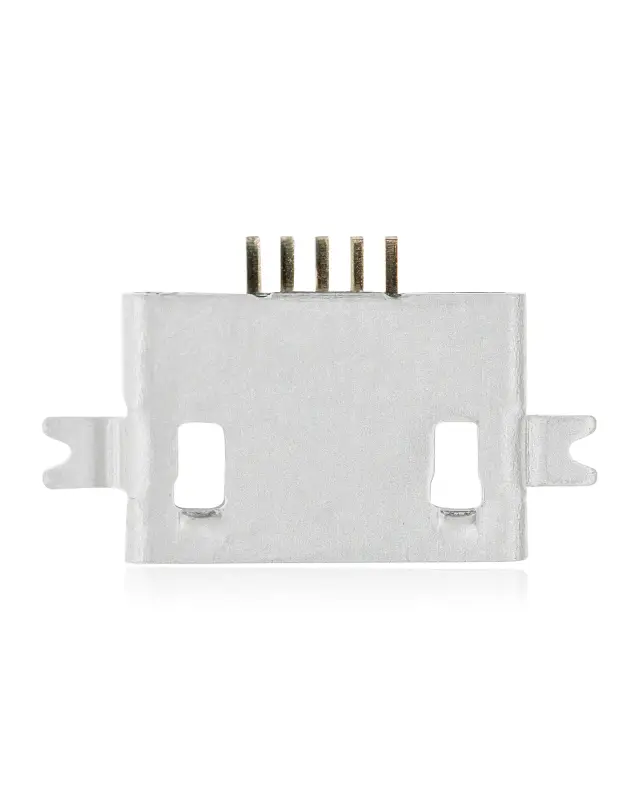 Connecteur de charge à souder — format Micro B, 5 broches, 2 points de fixation (C032)