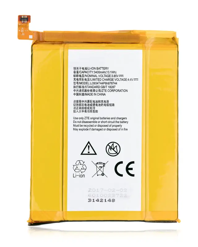 Batterie pour ZTE Blade X Max (Z983) / ZMax Pro (Z981) / Imperial Max (Z963) / Max Duo LTE (Z962) / Grand X Max 2 (Z988) (Li3934T44P8h876744)