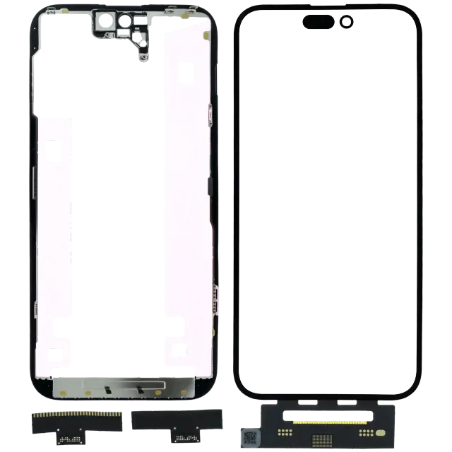 Vitre d’écran avec OCA pour Apple iPhone 14 Pro Max (OCA Master)