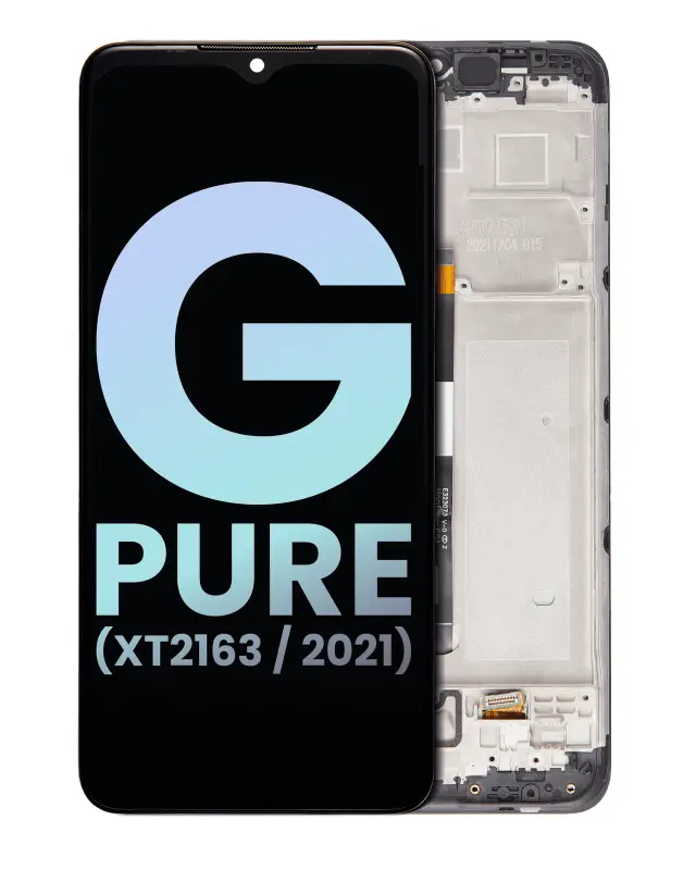 Écran LCD avec châssis pour Motorola Moto G Pure (XT2163 / 2021) (origine, toutes couleurs)