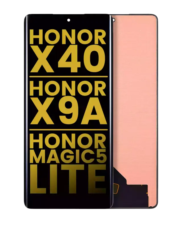 Écran OLED sans châssis pour Honor X40 / Honor X9A / Honor Magic5 Lite (reconditionné, toutes couleurs)