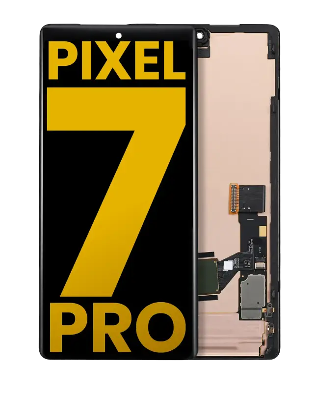 Écran OLED avec châssis et capteur d’empreintes pour Google Pixel 7 Pro (reconditionné, toutes couleurs)