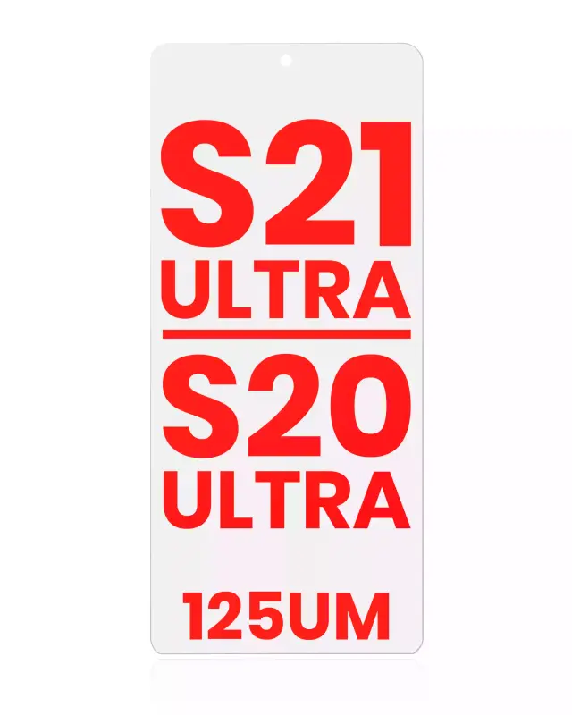 Film OCA pour Samsung Galaxy S21 Ultra / S20 Ultra (lot de 10, 125 µm)