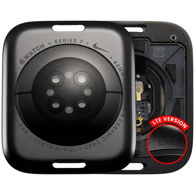 Vitre arrière pour Apple Watch Series 7 (45mm) (LTE Version, Nike)