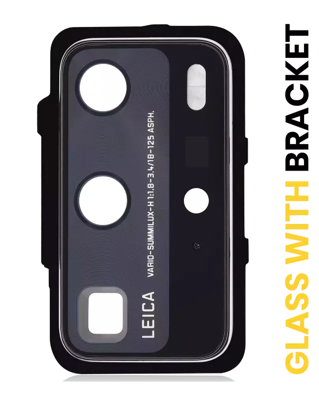 Lentille de caméra arrière avec support pour Huawei P40 Pro (Ice White)