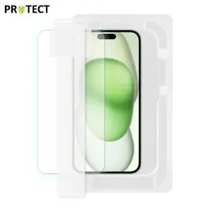 Verre Trempé (x2) avec Applicateur Installation Facile PROTECT pour Apple iPhone 15 Plus/iPhone 16 Plus
