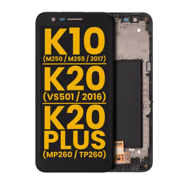 Écran pour LG K10 (M250 / M255 / 2017) / K20 (VS501 / 2016) / K20 Plus (MP260 / TP260) (reconditionné, toutes couleurs)