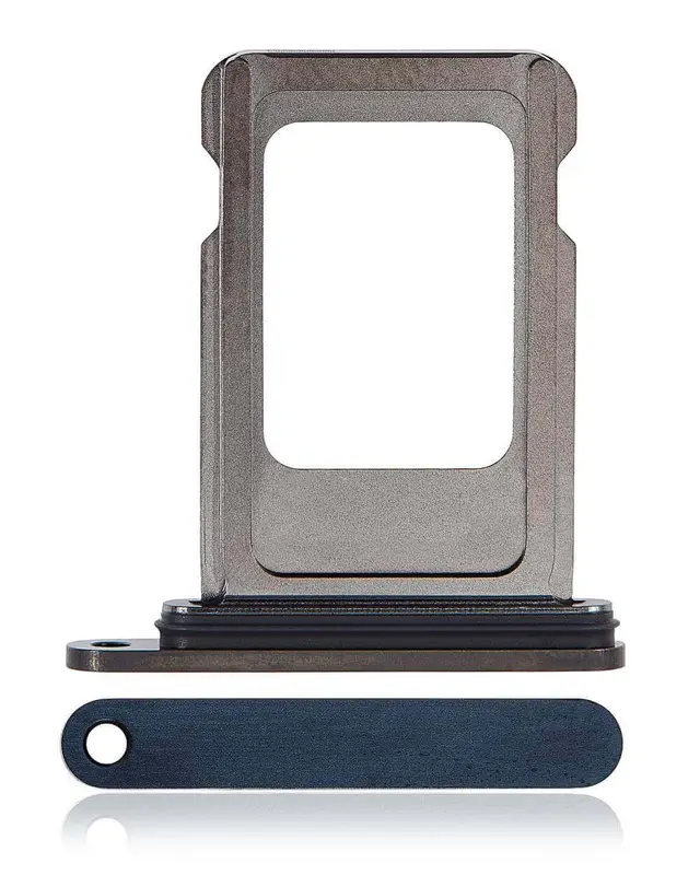 Tiroir simple SIM pour Apple iPhone 15 Pro / 15 Pro Max (titane bleu)