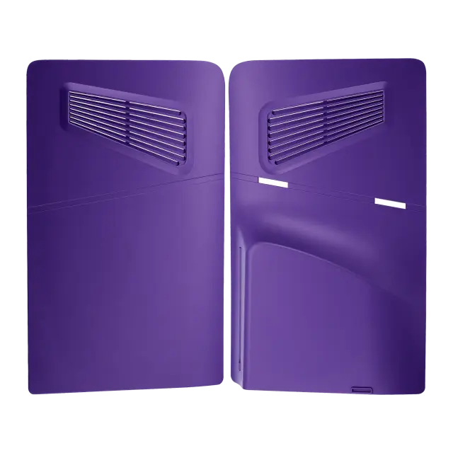 Pièce console de jeu pour Sony PlayStation 5 Slim (violet, lot de 2)
