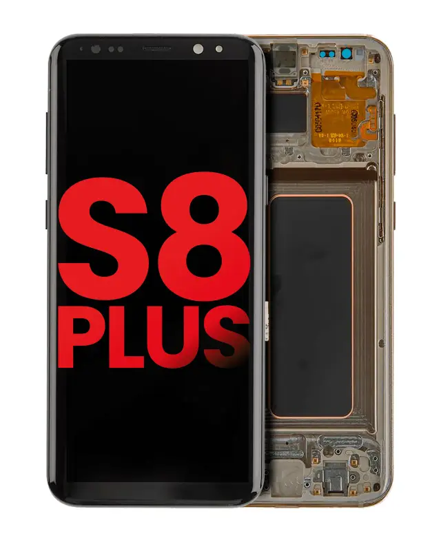 Écran OLED avec châssis pour Samsung Galaxy S8 Plus (compatible premium, Maple Gold)
