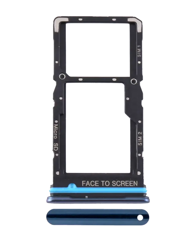 Tiroir SIM pour Xiaomi Mi 10T Lite 5G / Note 9 Pro 5G (bleu)