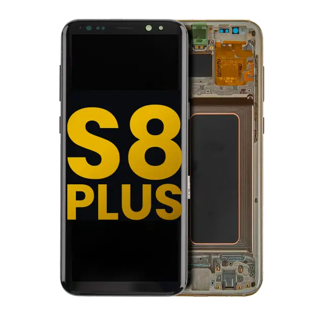 Écran OLED avec châssis pour Samsung Galaxy S8 Plus (reconditionné, Maple Gold)