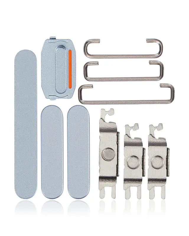 Nappe volume pour Apple iPhone 15 / 15 Plus (bleu)