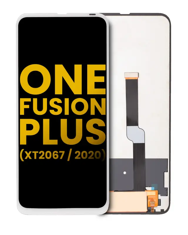 Écran LCD sans châssis pour Motorola One Fusion Plus (XT2067 / 2020) (reconditionné, blanc)
