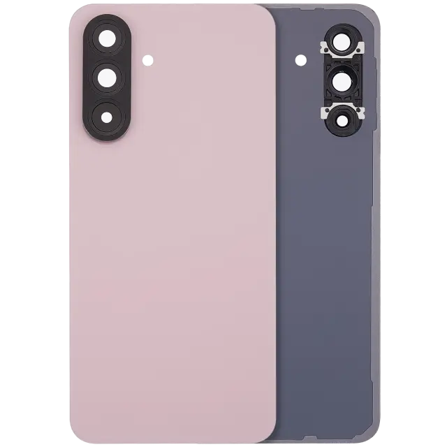 Vitre arrière pour Samsung Galaxy A56 5G (A566 / 2025) (sans logo, compatible premium, rose)