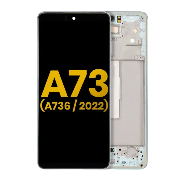 Écran OLED avec châssis pour Samsung Galaxy A73 5G (A736 / 2022) (reconditionné, Mint)