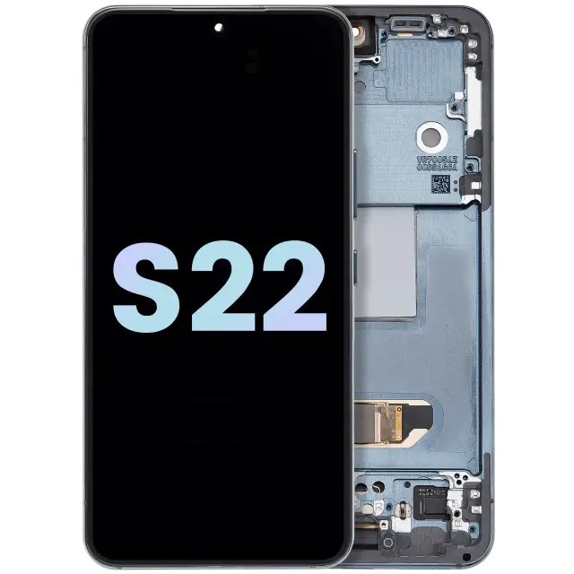 Écran OLED avec châssis pour Samsung Galaxy S22 5G (pack service origine, vert)