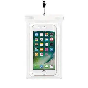 Pochette de Protection Étanche pour Smartphone Blanc