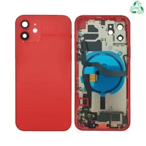 Coque de Réparation Complète Aftermarket (PIEC) Apple iPhone 12 Rouge