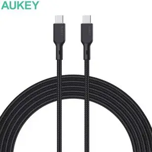 Câble Data USB-C vers USB-C AUKEY CB-KCC102 1.8m 100W Noir