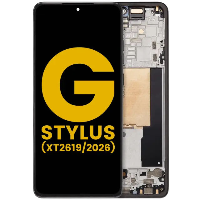Écran OLED avec châssis pour Motorola Moto G Stylus 5G (XT2619 / 2026) (reconditionné, Coal Smoke)