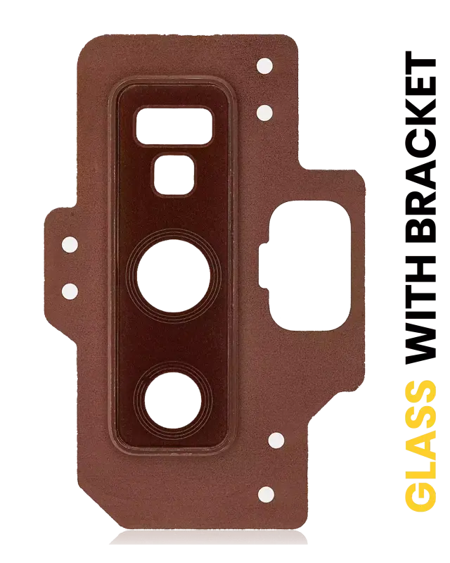 Lentille de caméra arrière avec support et anneau pour Samsung Galaxy Note 9 (Metallic Copper)