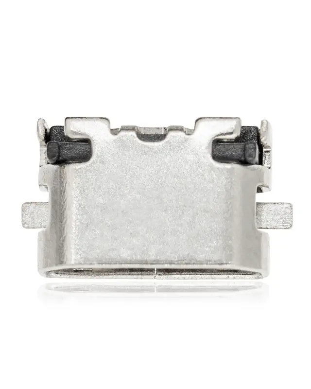 Connecteur de charge à souder — format Micro B, 5 broches, 2 points de fixation (C029)