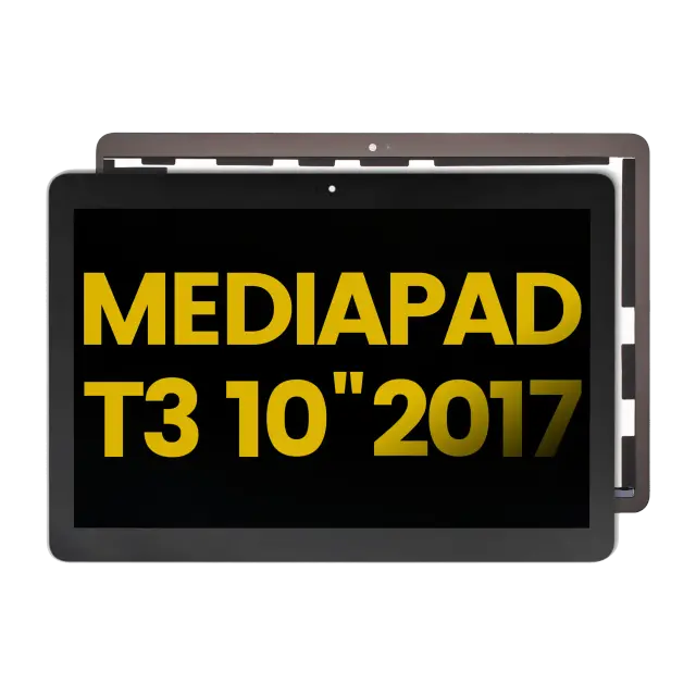 Écran LCD sans châssis pour Huawei MediaPad T3 10" 2017 (reconditionné, noir)