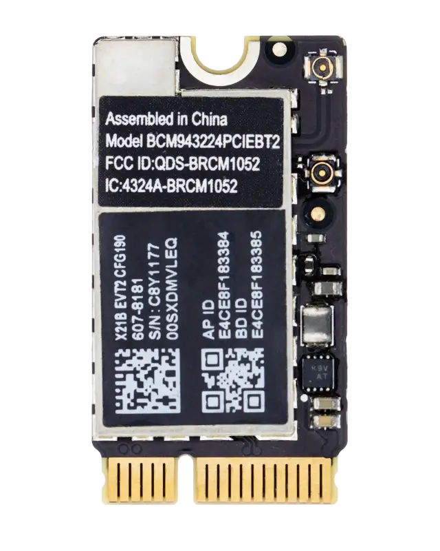 Carte réseau sans fil AirPort pour Apple MacBook Air 11" A1370 (2011) et autres modèles