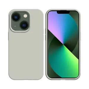 Coque Silicone Compatible pour Apple iPhone 13 (#09) Blanc