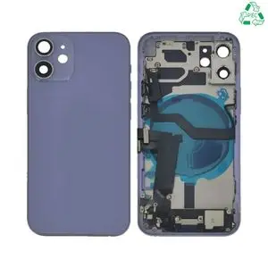 Coque de Réparation Complète Aftermarket (PIEC) Apple iPhone 12 Mini Mauve