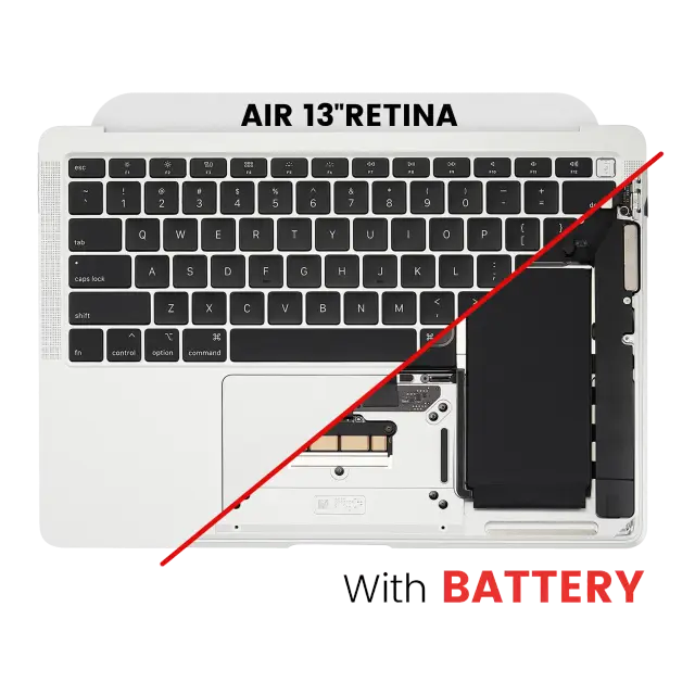 Châssis supérieur avec batterie et clavier ANSI US pour Apple MacBook Air 13" A2179 (2020) (argent)