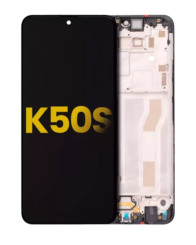 Écran LCD avec châssis pour LG K50s (reconditionné, noir)