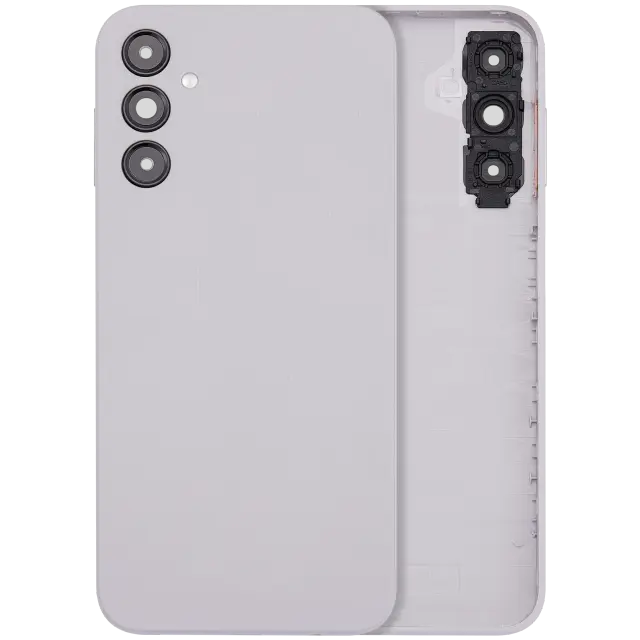 Vitre arrière pour Samsung Galaxy A14 4G (A145 / 2023) (sans logo, compatible premium, argent)