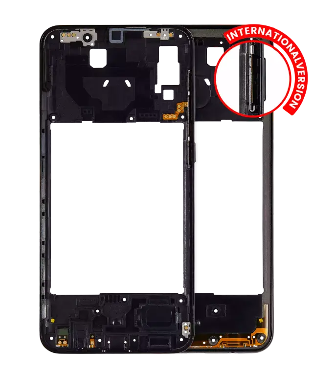 Châssis pour Samsung Galaxy A20 (A205 / 2019) (version internationale, noir)
