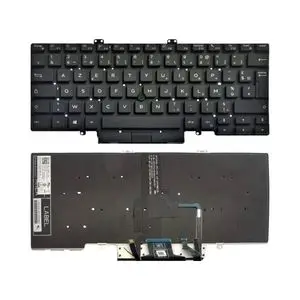 Clavier PC Portable DELL (avec Poinstick et 3 Boutons sous la Barre Espace) Latitude 5400 5401 5410 5411 AZERTY