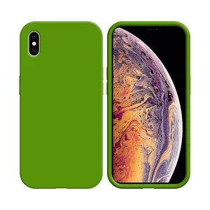 Coque Silicone Compatible pour Apple iPhone XS Max (#31) Vert Clair