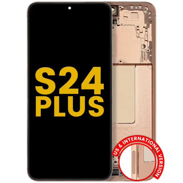 Écran OLED avec châssis pour Samsung Galaxy S24 Plus 5G (version US & internationale, reconditionné, Sandstone Orange)