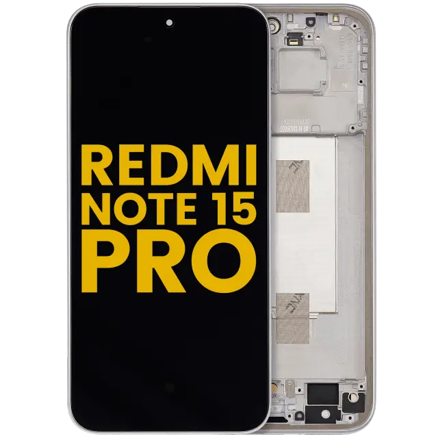 Écran OLED avec châssis pour Xiaomi Redmi Note 15 Pro 5G (reconditionné, Titanium Color)