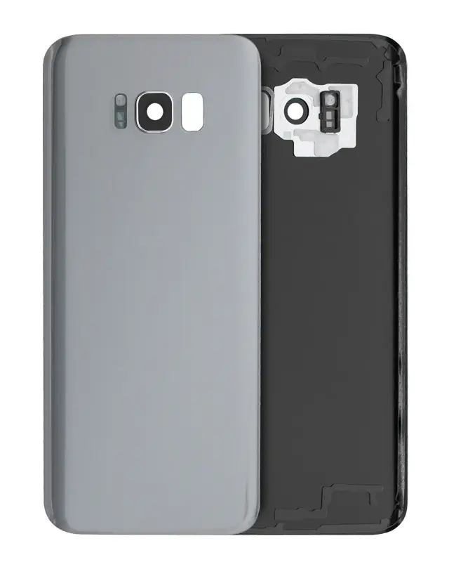 Vitre arrière pour Samsung Galaxy S8 Plus (pack service origine, Arctic Silver)