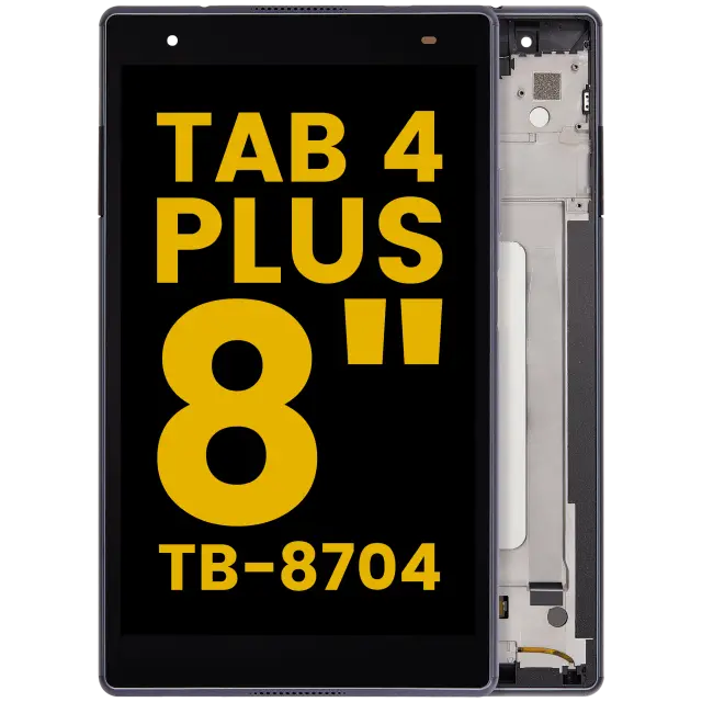 Écran LCD avec vitre tactile pour Lenovo Tab 4 Plus 8" (TB-8704) (reconditionné, noir)
