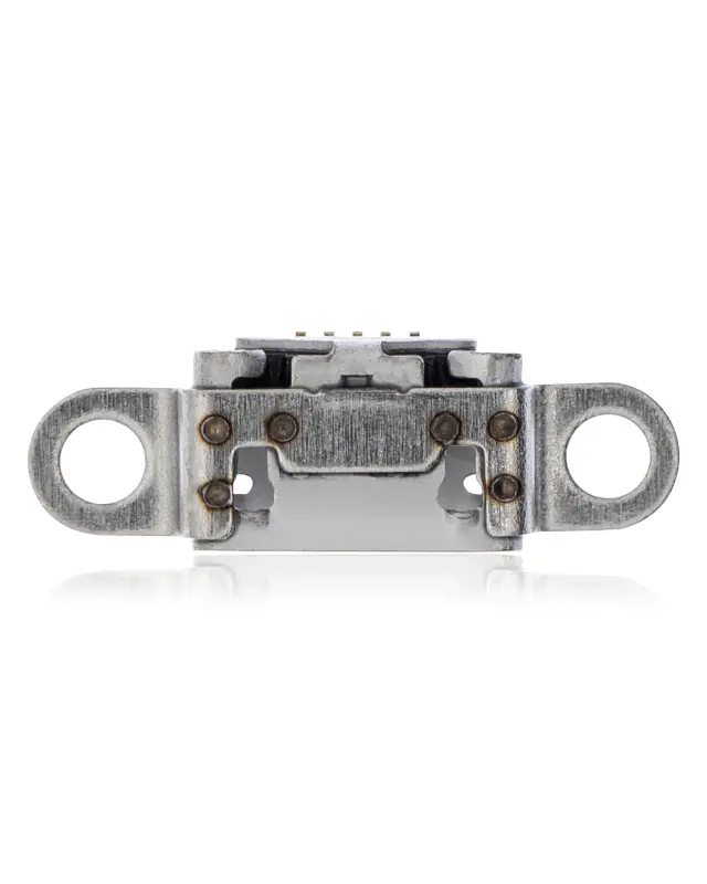 Connecteur de charge à souder — format Micro B, 5 broches, 4 points de fixation (C262)