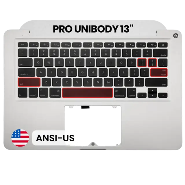 Châssis supérieur avec clavier ANSI US pour Apple MacBook Pro 13" A1278 (2011) (origine d'occasion)