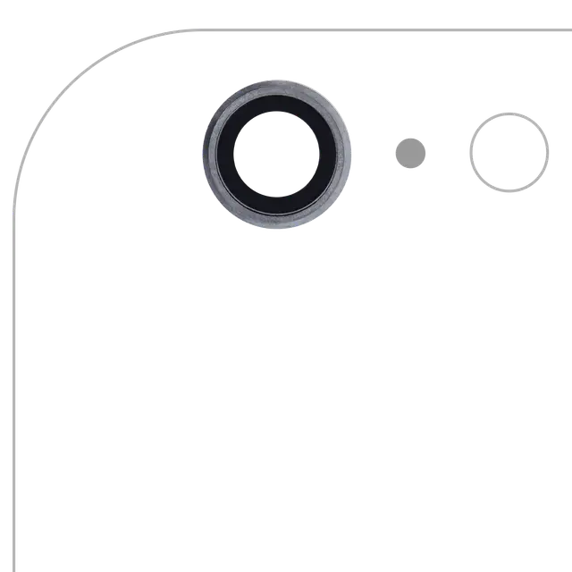 Vitre de caméra arrière pour Apple iPhone 6 Plus / 6S Plus (Real Sapphire, premium, gris sidéral, lot de 10)