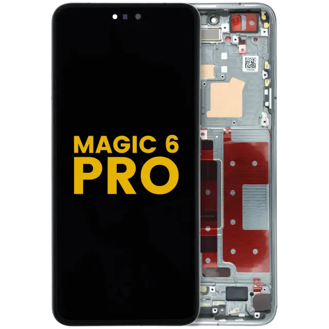 Écran OLED avec châssis pour Honor Magic 6 Pro (reconditionné, noir)