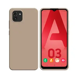 Coque Silicone Compatible pour Samsung Galaxy A03 A035F (#18) Rose Gold