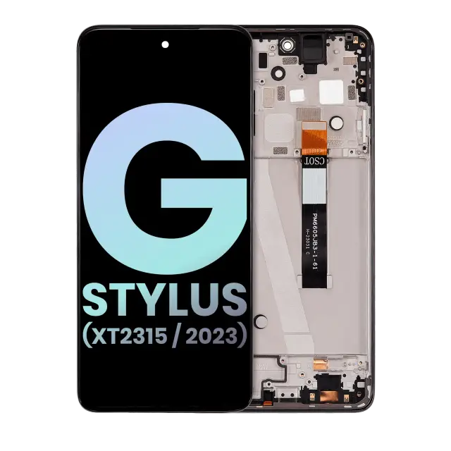 Écran LCD avec châssis pour Motorola Moto G Stylus 5G (XT2315 / 2023) (origine, Rose Champagne)