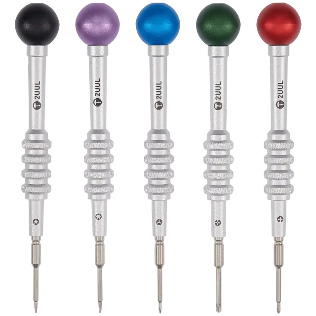 Outil pour 2uul Everyday Scroo Screwdrivers Set 5 in 1 (2.5mm Convex Cross / Torx T2 / Tri-point / PH000 1.2mm / 0.8mm P2) (2UUL)