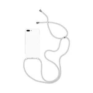 Coque Silicone avec Cordon Apple iPhone 7 Plus/iPhone 8 Plus (07) Blanc